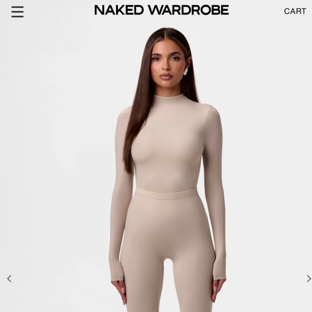 NAKED MOCK NECK TOP